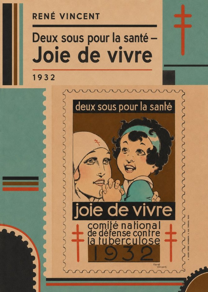 René Vincent Deux Sous Pour La Santé - Joie De Vivre No4 - Poster