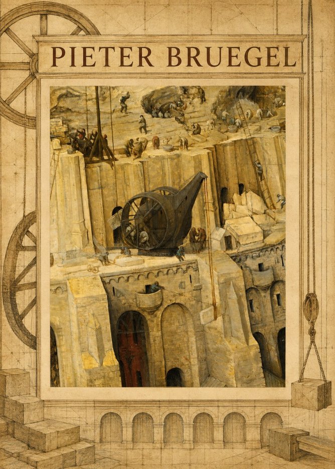 Pieter Bruegel The Tower of Babel VII No3 - Poster