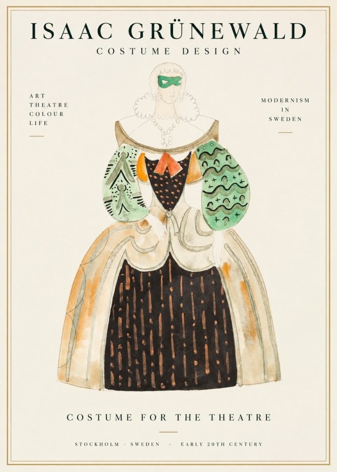 Isaac Grünewald Costume for the Theatre No1 - Poster
