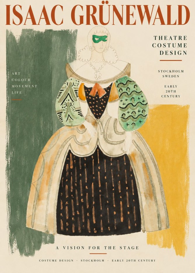 Isaac Grünewald Costume for the Theatre No3 - Poster