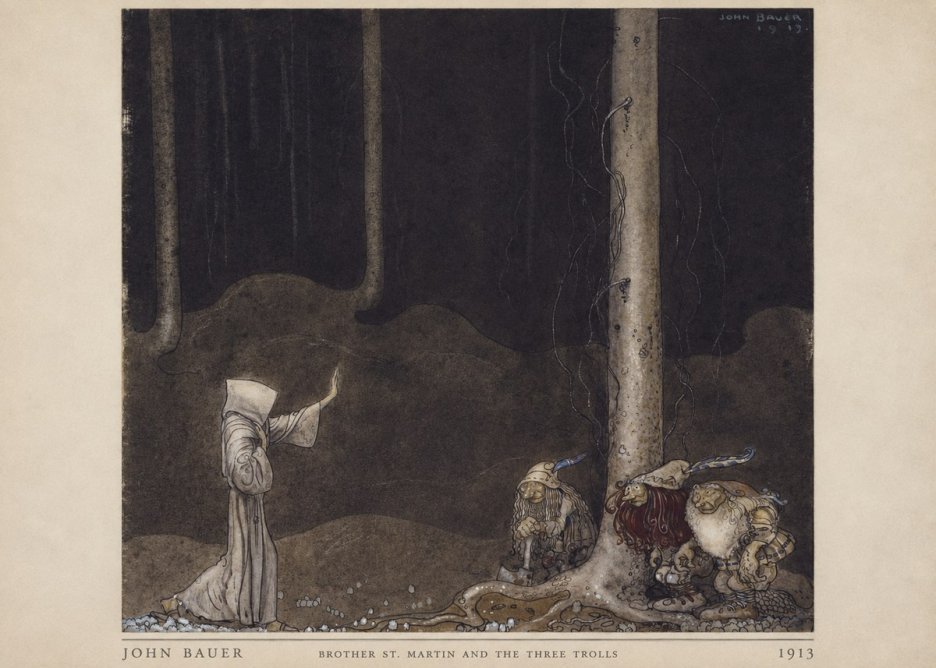 John Bauer Brother St. Martin and the Three Trolls No4 - Poster