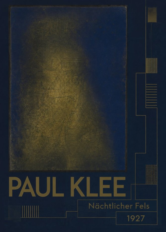 Paul Klee Nächtlicher Fels No2 - Poster