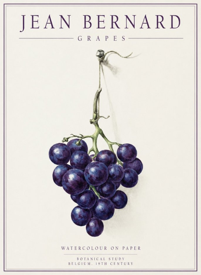 Jean Bernard Grapes No1 - Poster