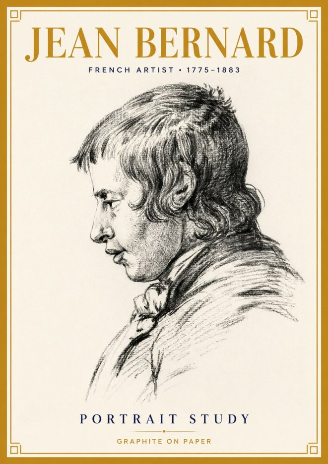 Jean Bernard Portrait Study III No4 - Poster