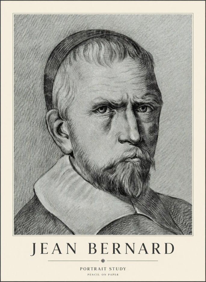 Jean Bernard Portrait Study IV No3 - Poster