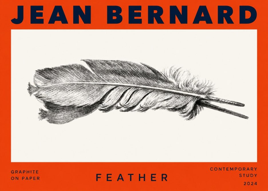 Jean Bernard Feather No2 - Poster