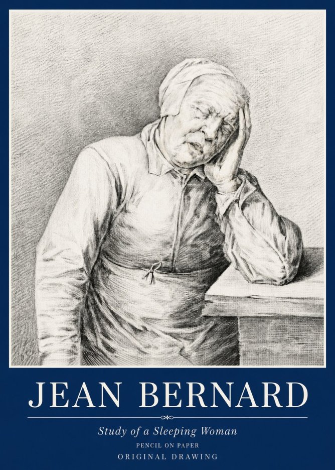 Jean Bernard Resting No6 - Poster