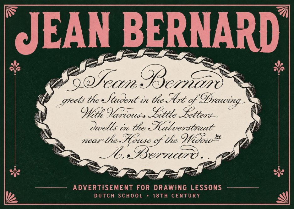 Jean Bernard Jean Bernard - Teacher of the Art of Drawing No5 - Poster