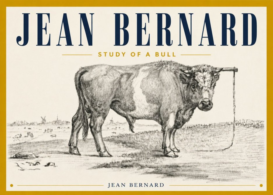 Jean Bernard Study of a Bull III No4 - Poster