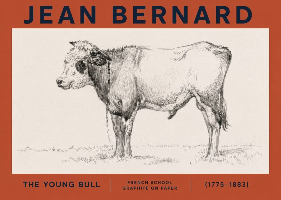 Jean Bernard The Young Bull No2 - Poster