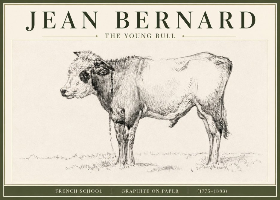 Jean Bernard The Young Bull No3 - Poster
