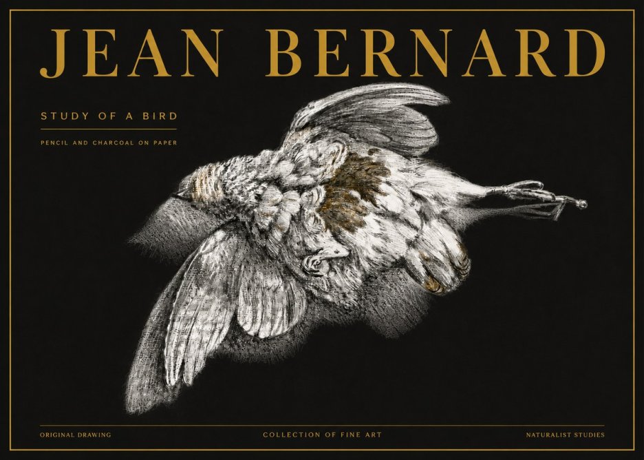 Jean Bernard Study of a Bird III No5 - Poster