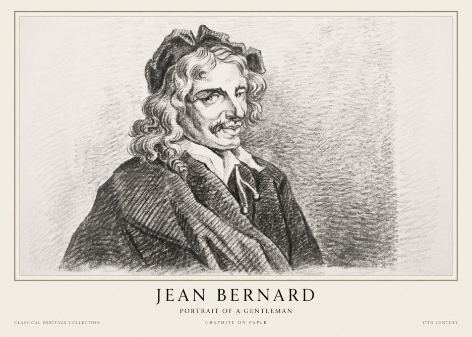 Jean Bernard Portrait of a Gentleman II No1 - Poster