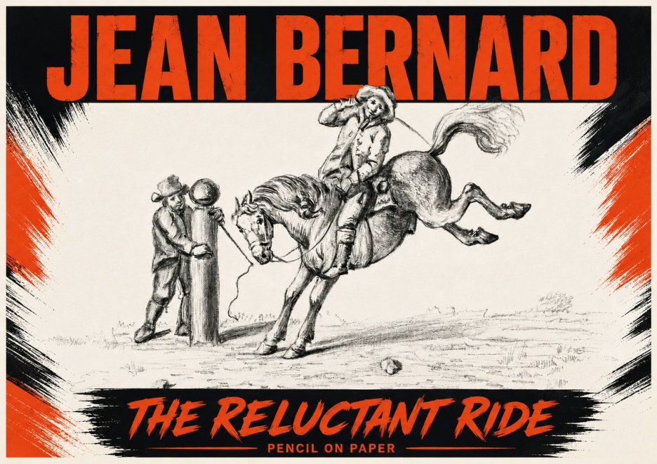 Jean Bernard A Study of the Bucking Horse No6 - Poster