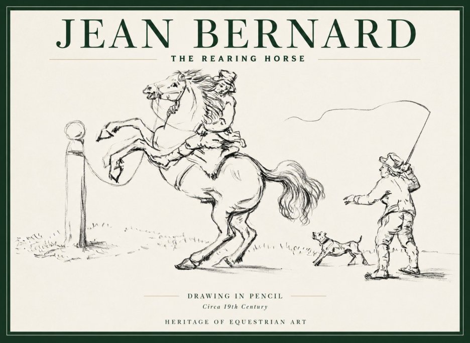 Jean Bernard The Rearing Horse I No2 - Poster