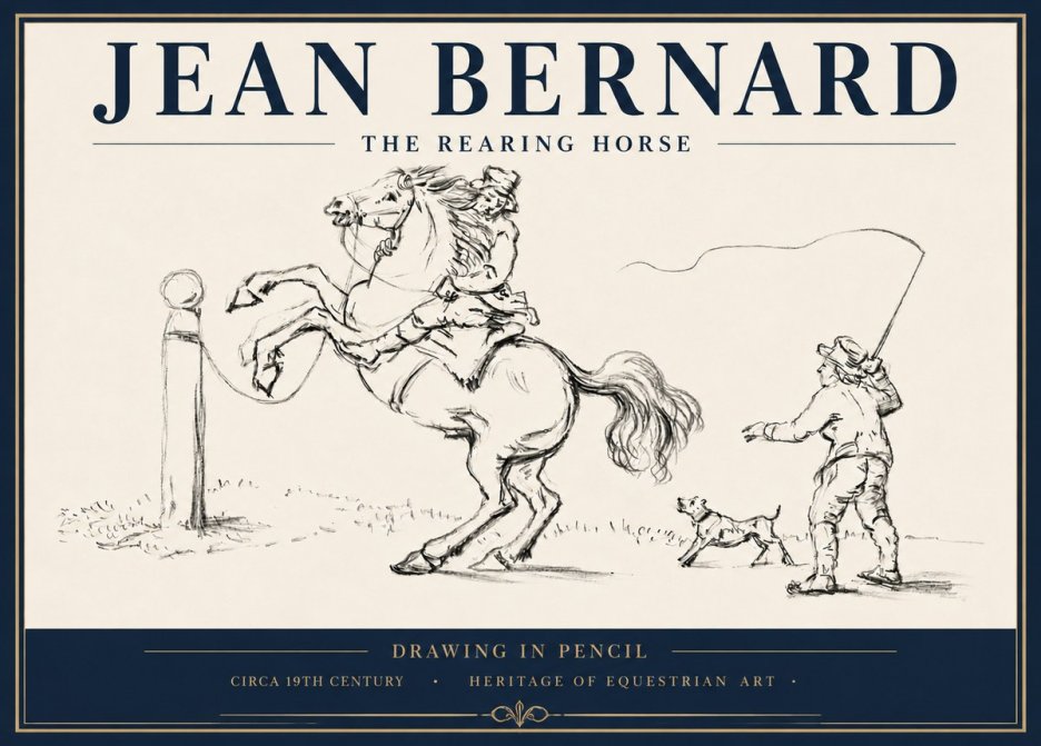 Jean Bernard The Rearing Horse I No5 - Poster