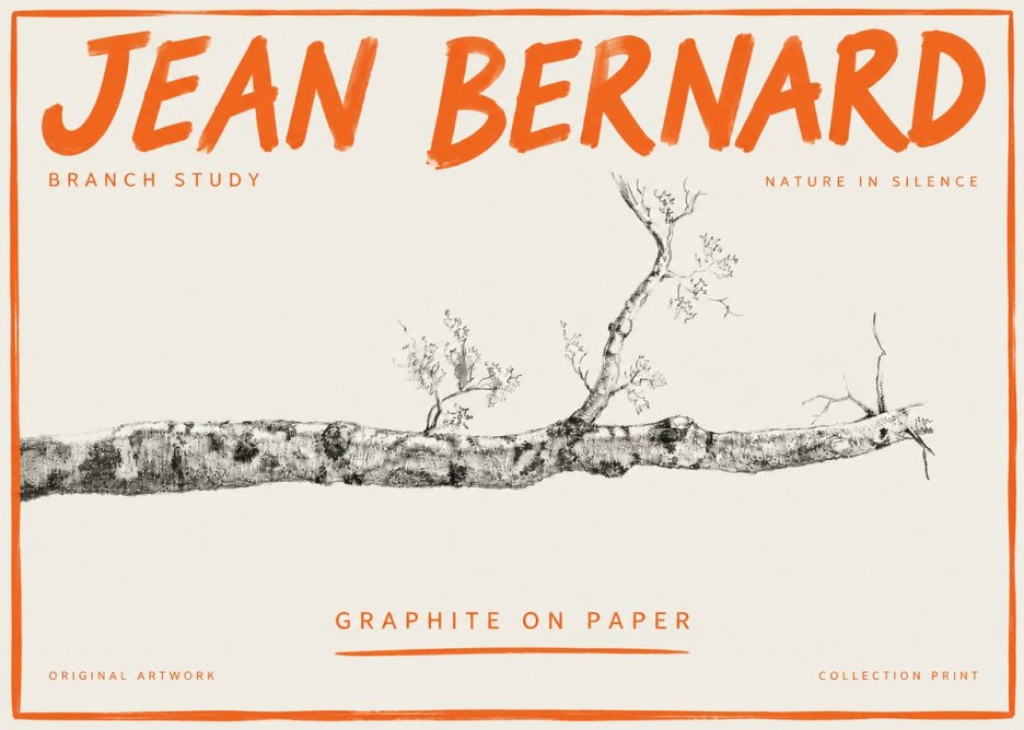 Jean Bernard Tree Branch Study No5 - Poster