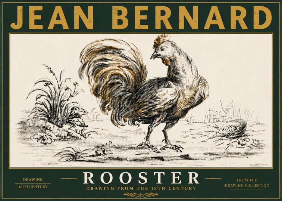 Jean Bernard Rooster No5 - Poster