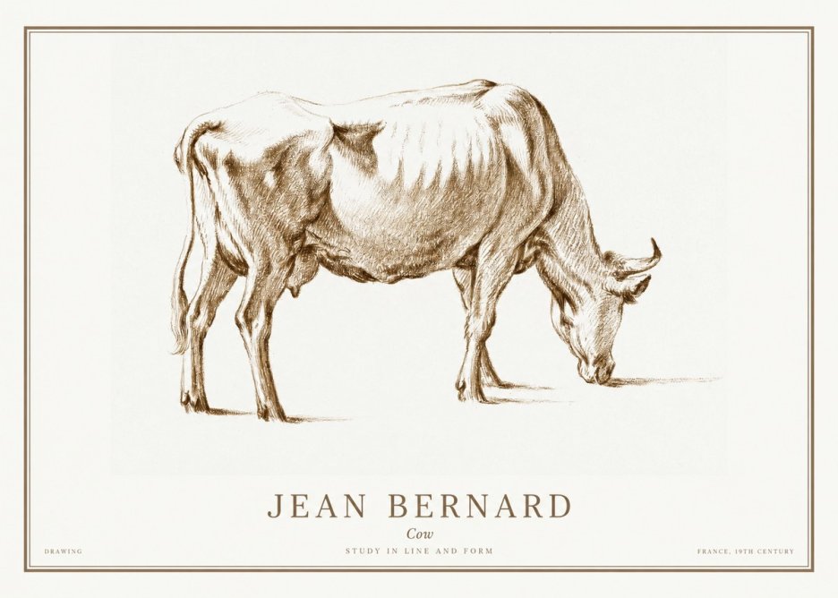 Jean Bernard Cow II No1 - Poster