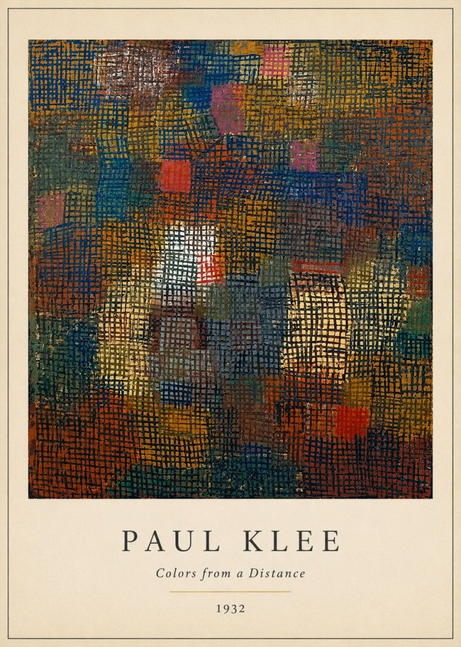 Paul Klee Colors from a Distance No4 - Poster