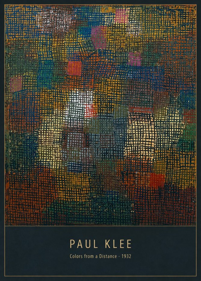 Paul Klee Colors from a Distance No5 - Poster