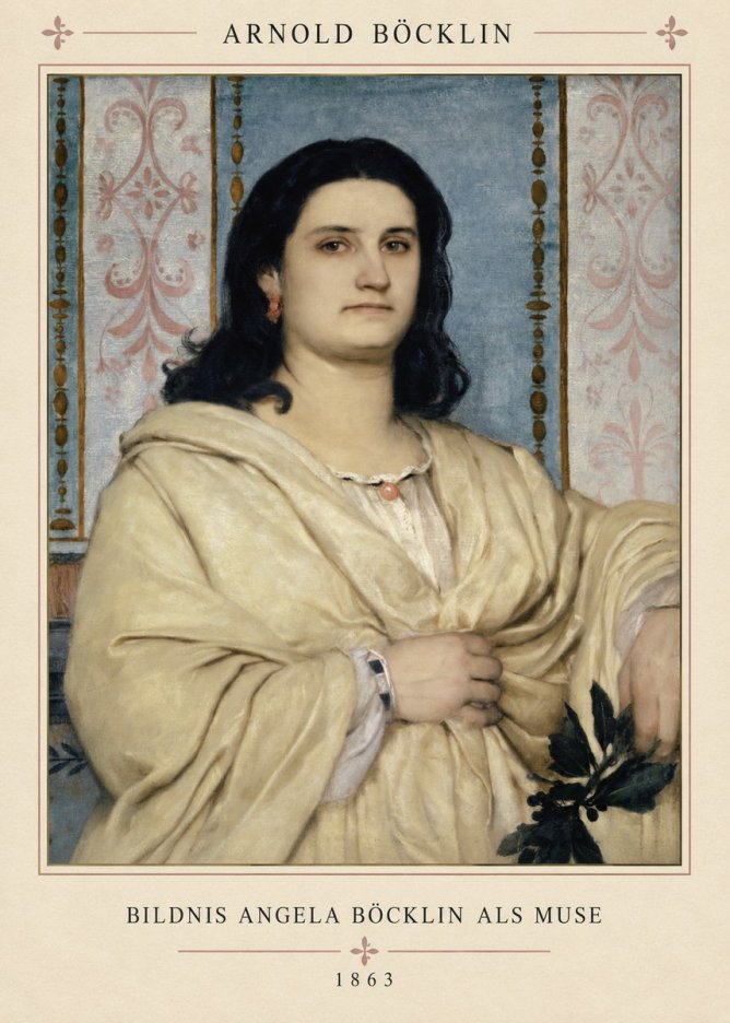 Arnold Böcklin Bildnis Angela Böcklin Als Muse No4 - Poster