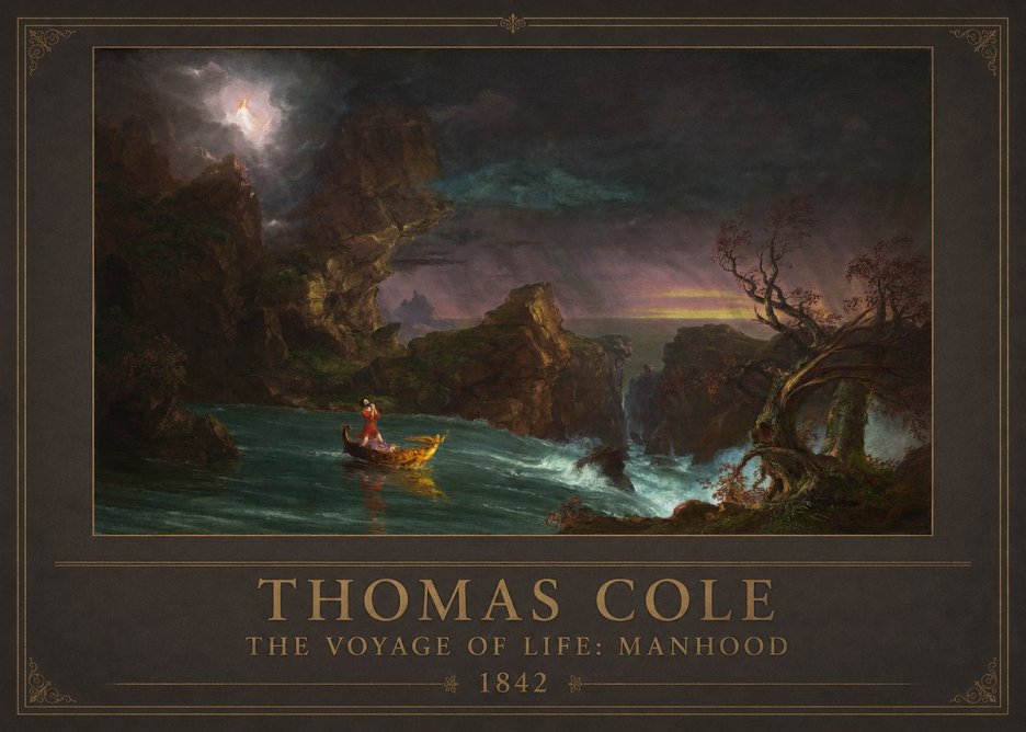 Thomas Cole The Voyage of Life: Manhood II No1 - Poster
