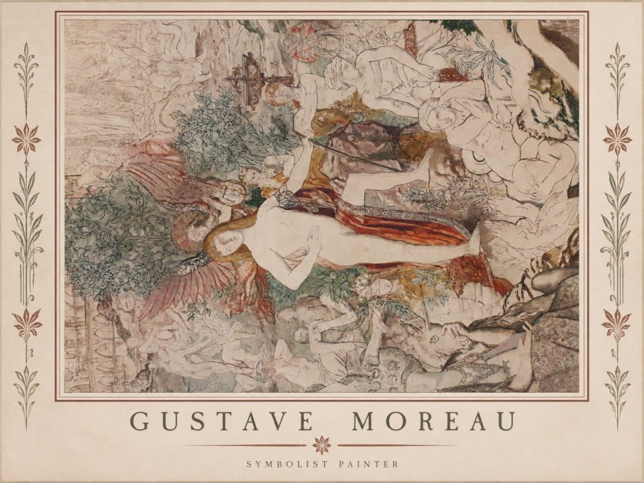 Gustave Moreau Adam and Eve No1 - Poster