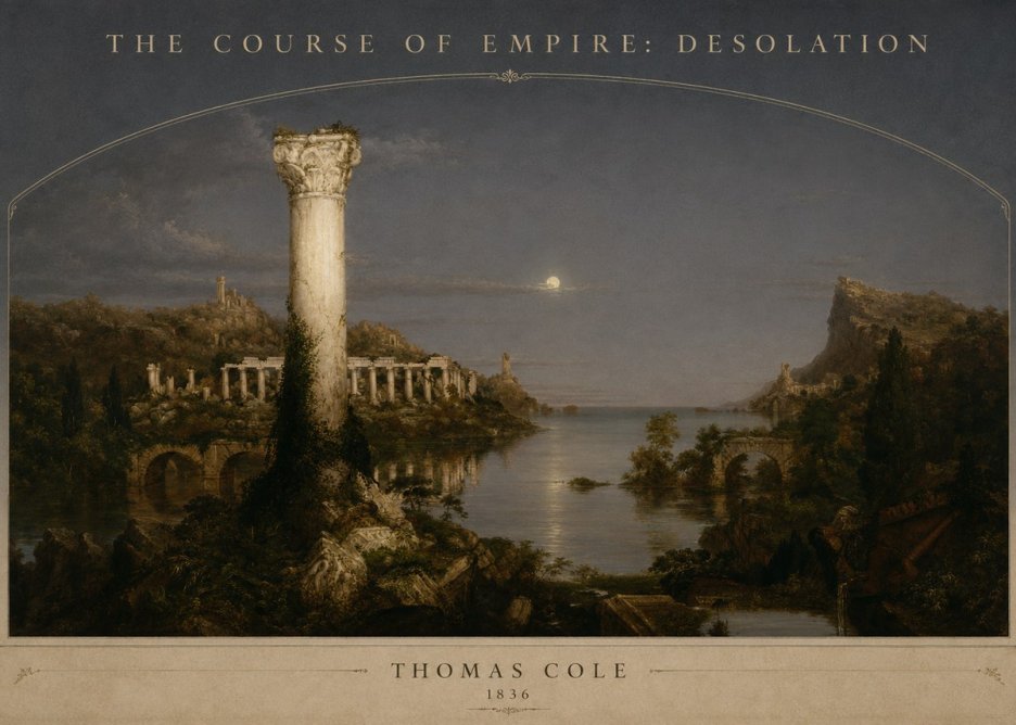 Thomas Cole The Course of Empire: Desolation No3 - Poster