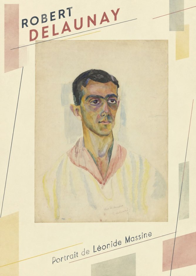 Robert Delaunay Portrait De Léonide Massine No3 - Poster