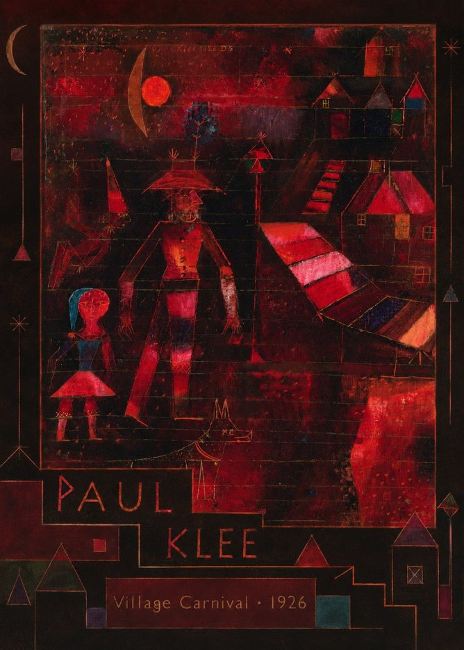 Paul Klee Village Carnival No5 - Poster