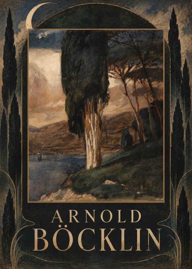 Arnold Böcklin Villa by the Sea II No6 - Poster