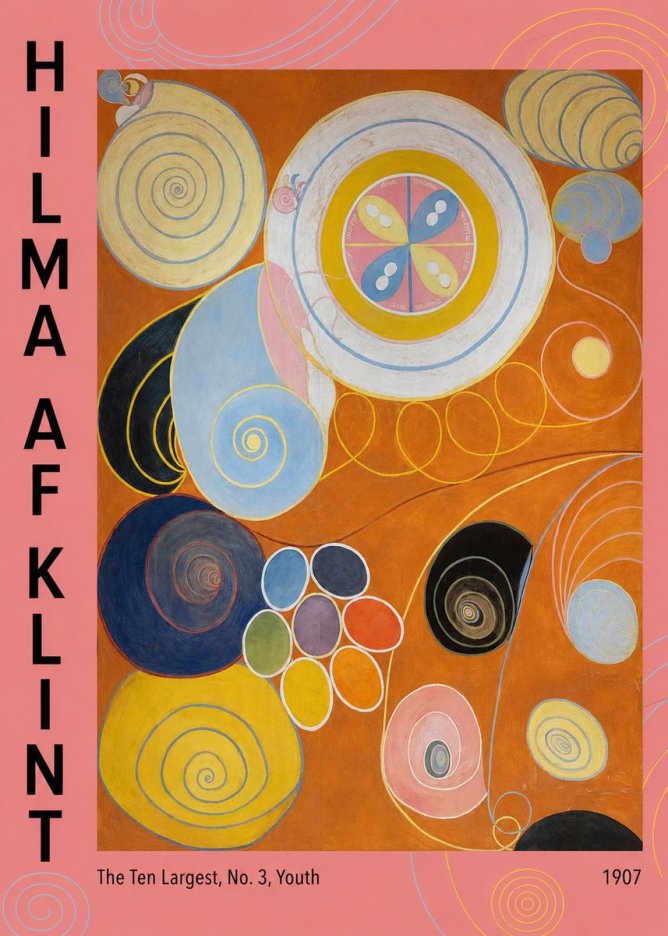 Hilma af Klint The Ten Largest, No. 3, Youth No3 - Poster