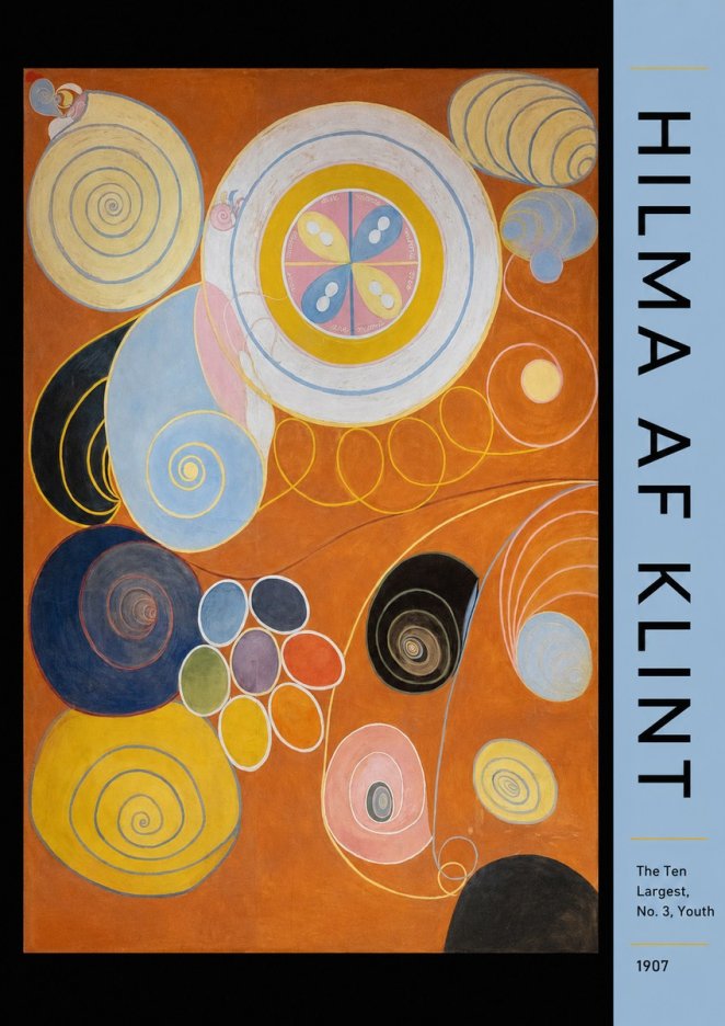 Hilma af Klint The Ten Largest, No. 3, Youth No4 - Poster