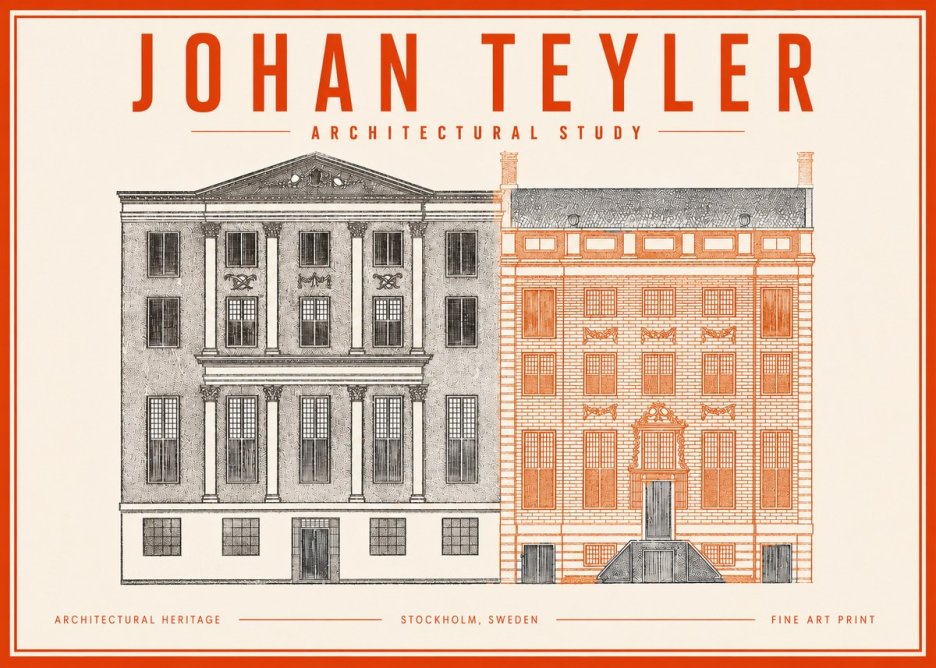 Johan Teyler Architectural Study III No3 - Poster