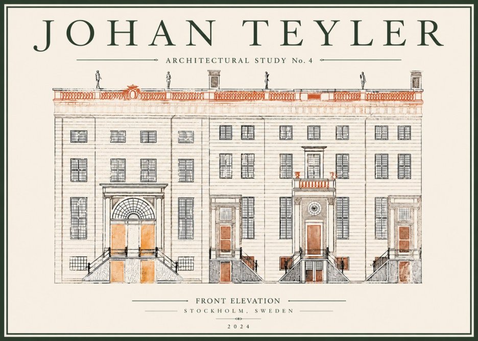 Johan Teyler Architectural Study VI No5 - Poster