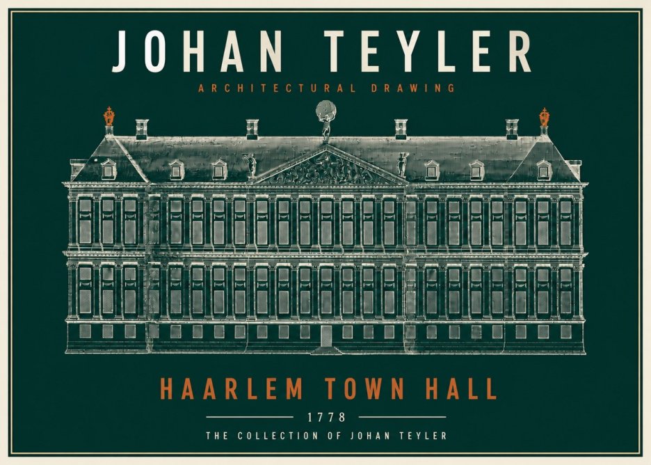 Johan Teyler Haarlem Town Hall - Elevation - 1778 No4 - Poster