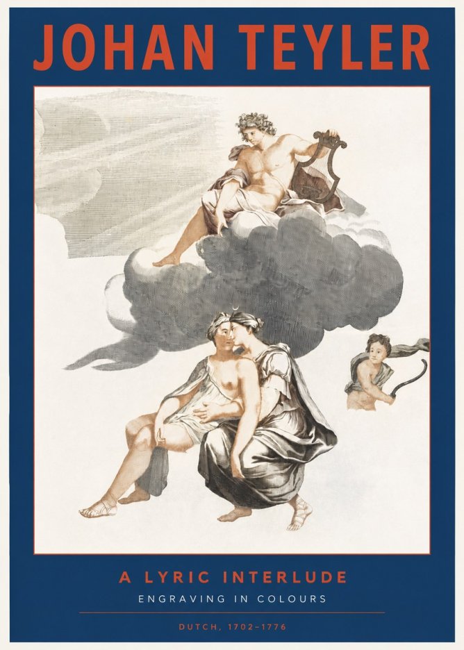 Johan Teyler Allegory of Music and Love No3 - Poster
