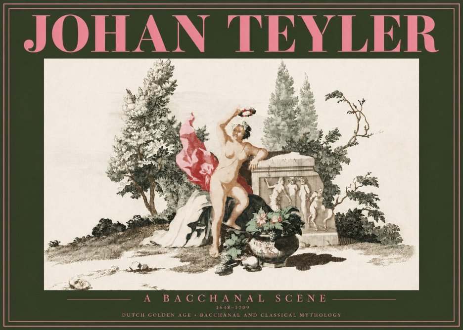 Johan Teyler A Bacchanal Scene No2 - Poster