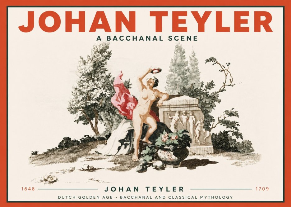 Johan Teyler A Bacchanal Scene No4 - Poster