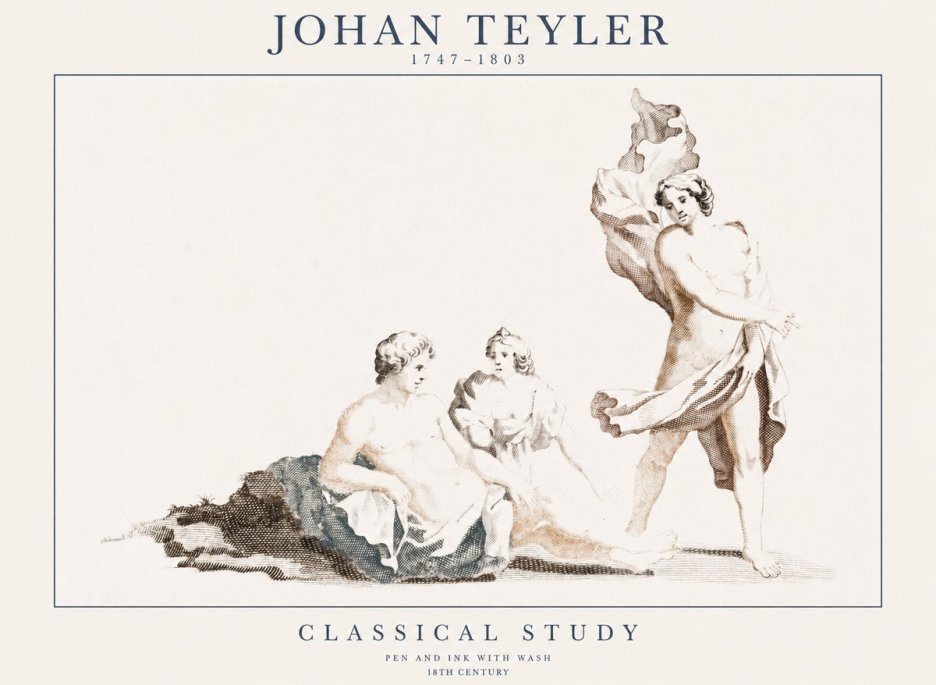 Johan Teyler Classical Study I No1 - Poster