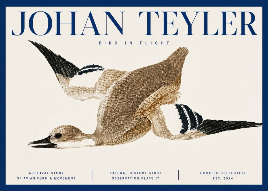 Johan Teyler Bird in Flight II No3 - Poster