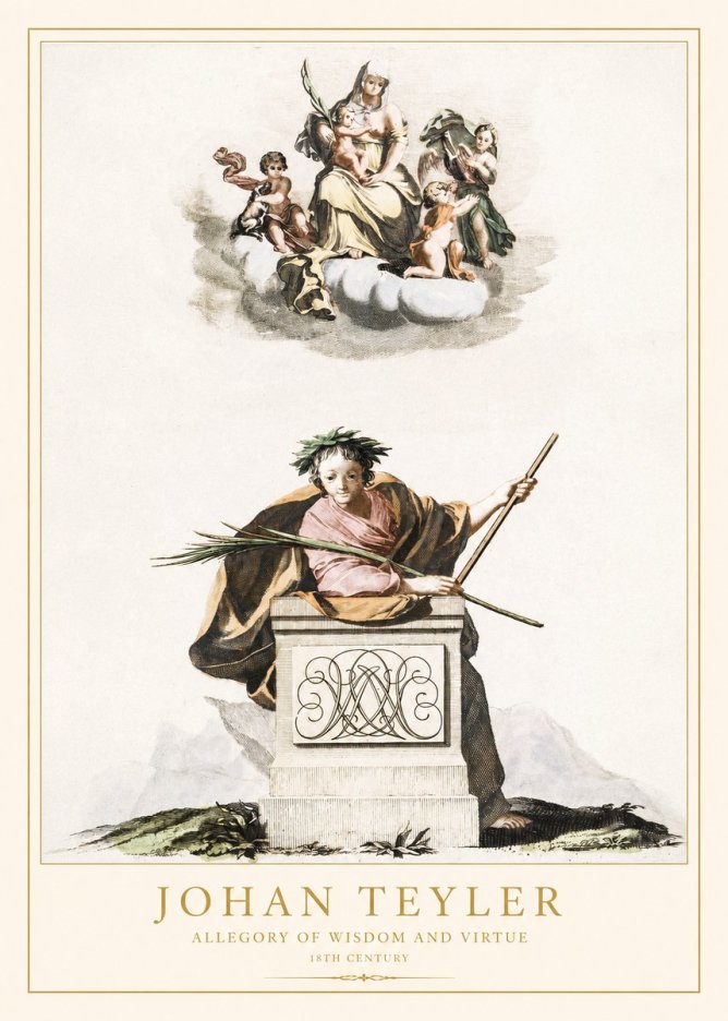Johan Teyler Allegory of Wisdom and Virtue No1 - Poster