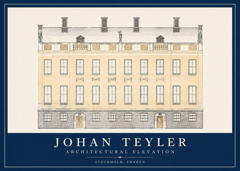 Johan Teyler Architectural Elevation No2 - Poster