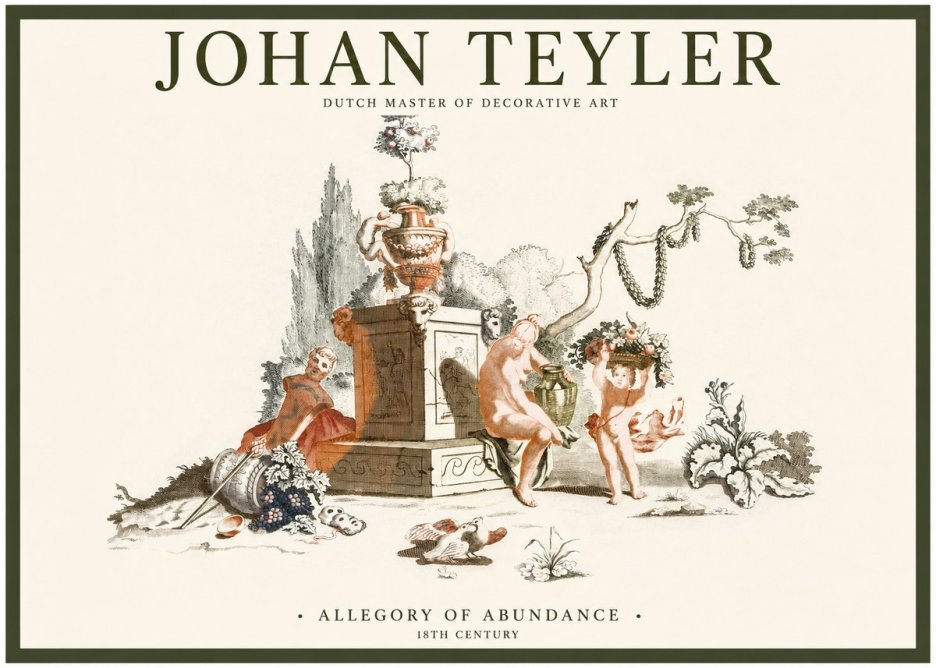 Johan Teyler Allegory of Abundance No1 - Poster