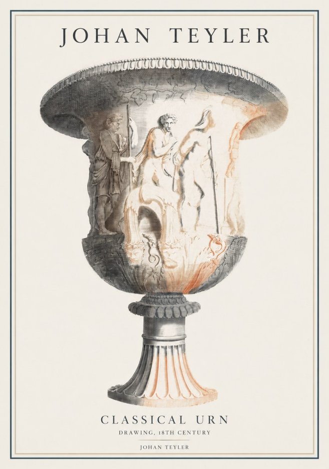 Johan Teyler Classical Urn No1 - Poster
