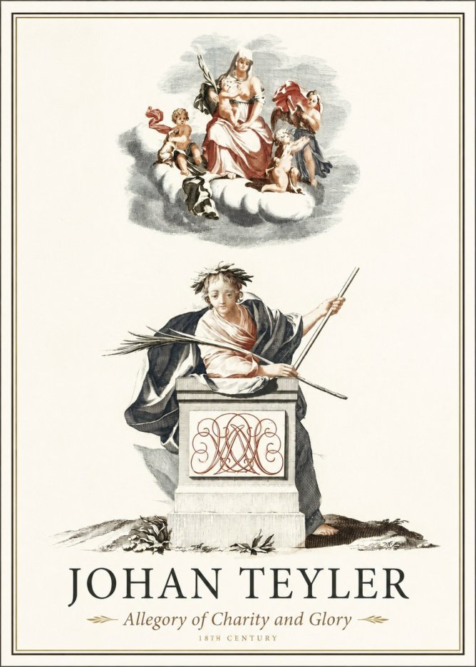 Johan Teyler Allegory of Charity and Glory No1 - Poster
