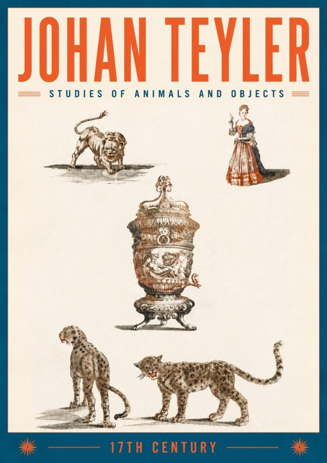 Johan Teyler Studies of Animals and Objects No6 - Poster