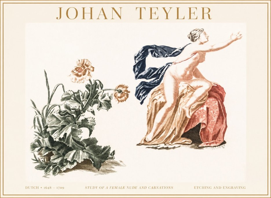 Johan Teyler A Study of Nature and Form No4 - Poster