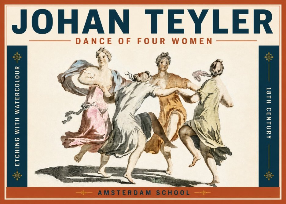 Johan Teyler Dance of Four Women No5 - Poster